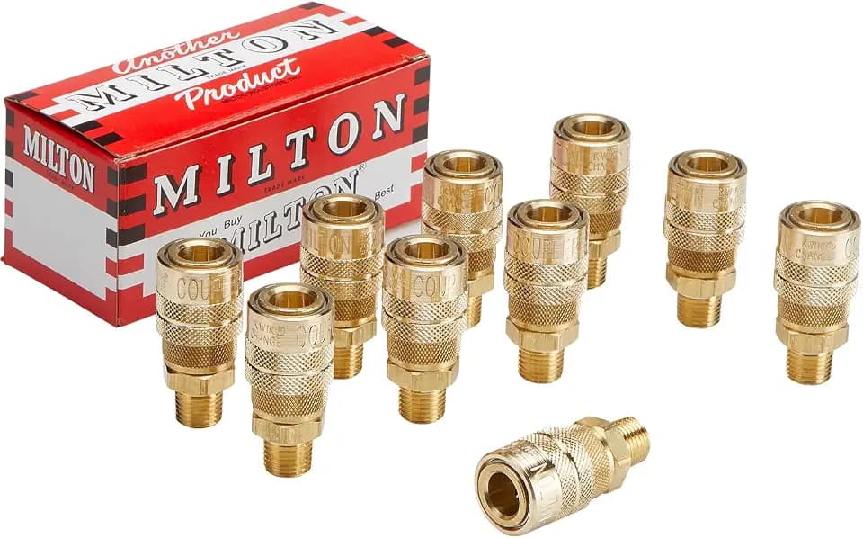 Milton (716) 1/4" Male NPT M Style (Industrial) Air fitting Quick Connect Coupler - Box of 10
