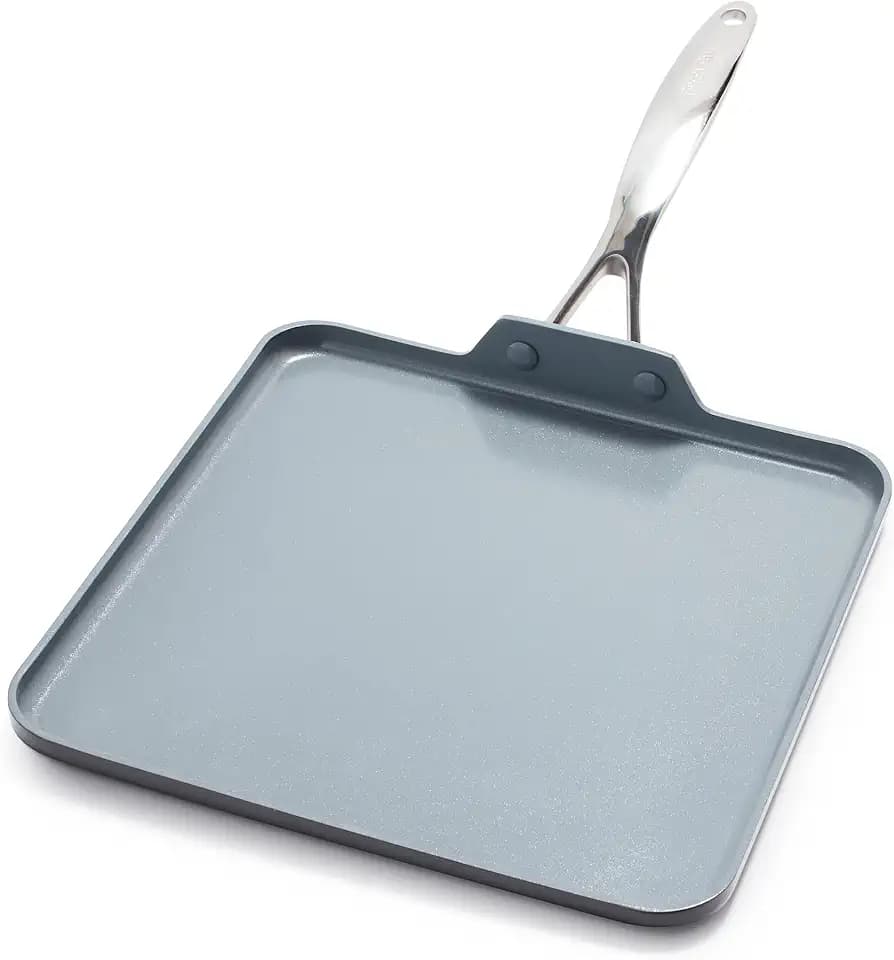 GreenPan Valencia Pro 11" Ceramic Nonstick Griddle, Hard Anodized