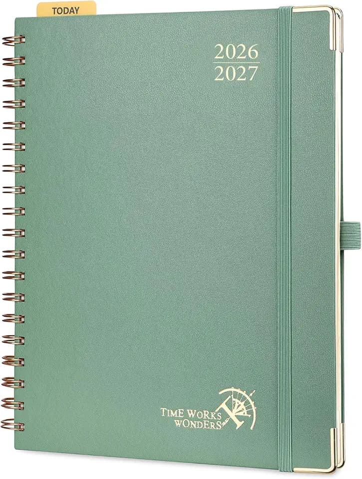 POPRUN Agenda 2026-2027, 8" x 10" Weekly Planner, Daily Appointment Book