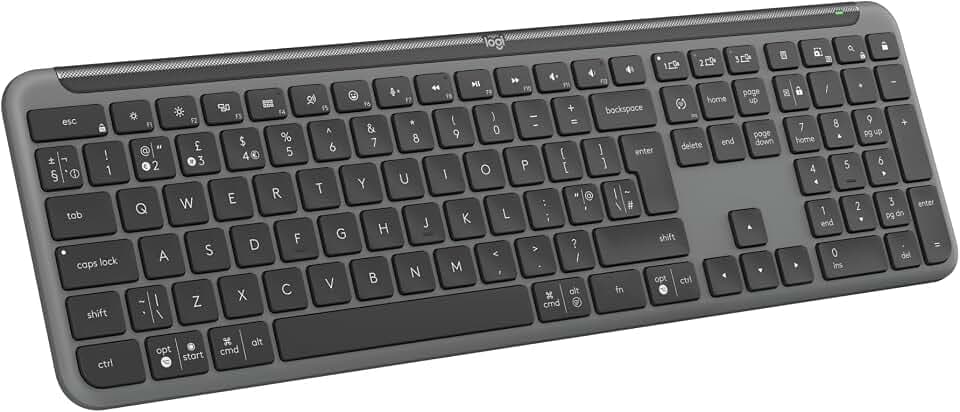Logitech Signature Slim K950 kabellose Tastatur - Grafit,Englishes QWERTY-Layout