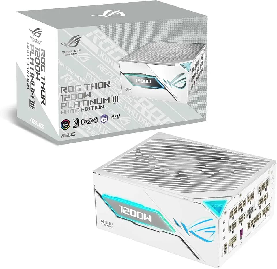 ASUS ROG Thor 1200W Platinum III White Edition Gaming Netzteil | Weiß