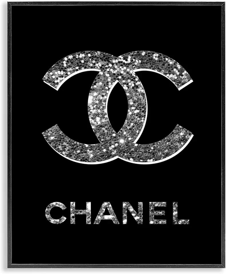 Gleaming Glam Symbol Modern, 11 x 14 Inch Framed Giclée Print