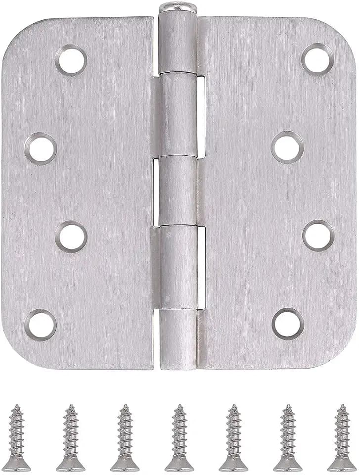 Door Hinges 4 Inch Satin Nickel, 18 Pack