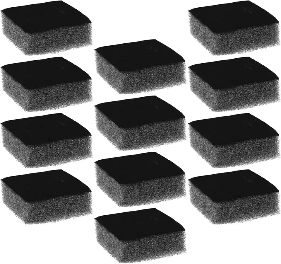 Luxshiny 20Pcs Black Jewelry Box Sponge Insert Ring Display Foam