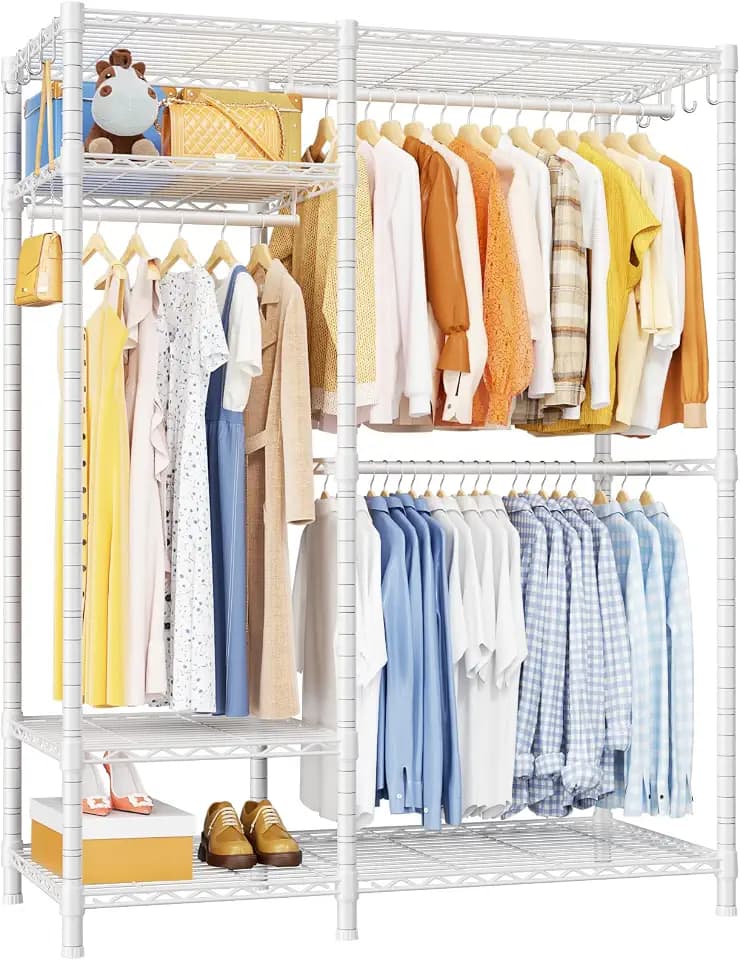 Ulif F7 Medium Clothes Rack, Clothing Racks for Hanging Clothes, Black