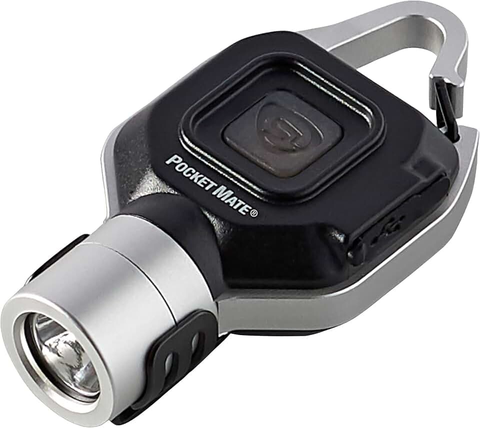 Streamlight 73300 PocketMate 325-Lumen USB Rechargeable Flashlight, Silver