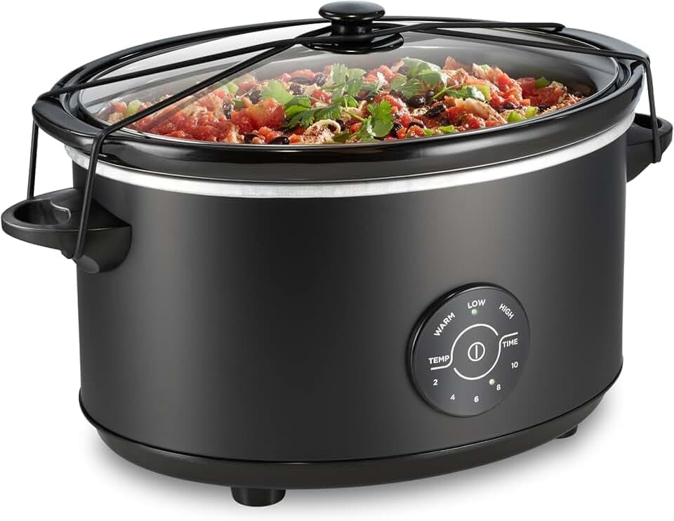 Hamilton Beach 7 Quart Set & Forget Portable Programmable Slow Cooker