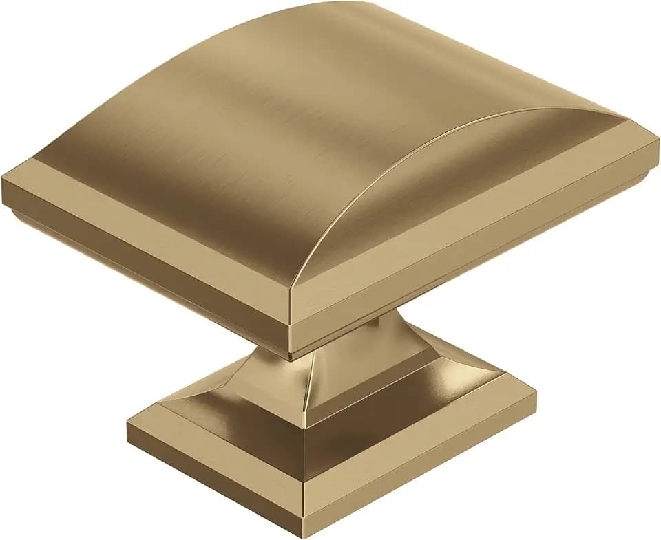 Amerock 1-1/2" Rectangle Candler Champagne Bronze Cabinet Knob