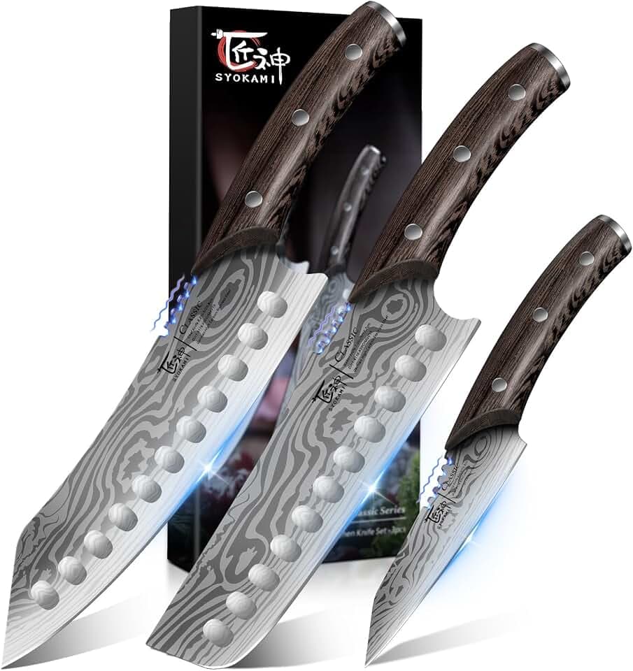 SYOKAMI Kitchen Knife Set, 3-Piece Japanese Style Chef Knives Set