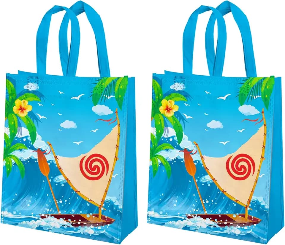 20Pcs Ocean Girl Reusable Non-Woven Cartoon Gift Bags