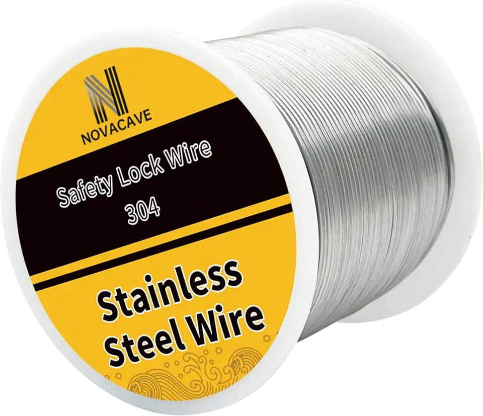 20 Gauge Stainless Steel Wire (370Ft 0.8MM), 1lb Spool, for Jewelry Making