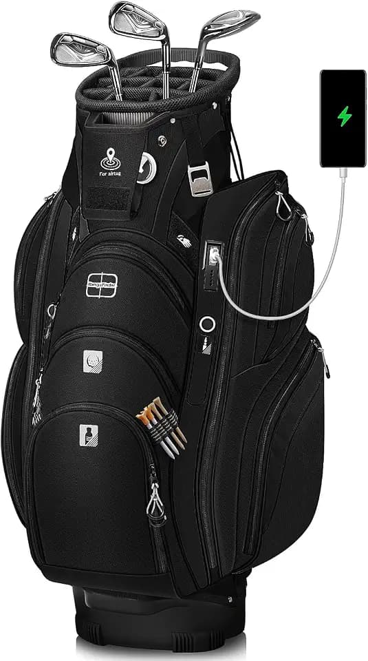 Vancropak Golf Cart Bag, Cool Mens Golf Gifts with 15 Way Divider Top