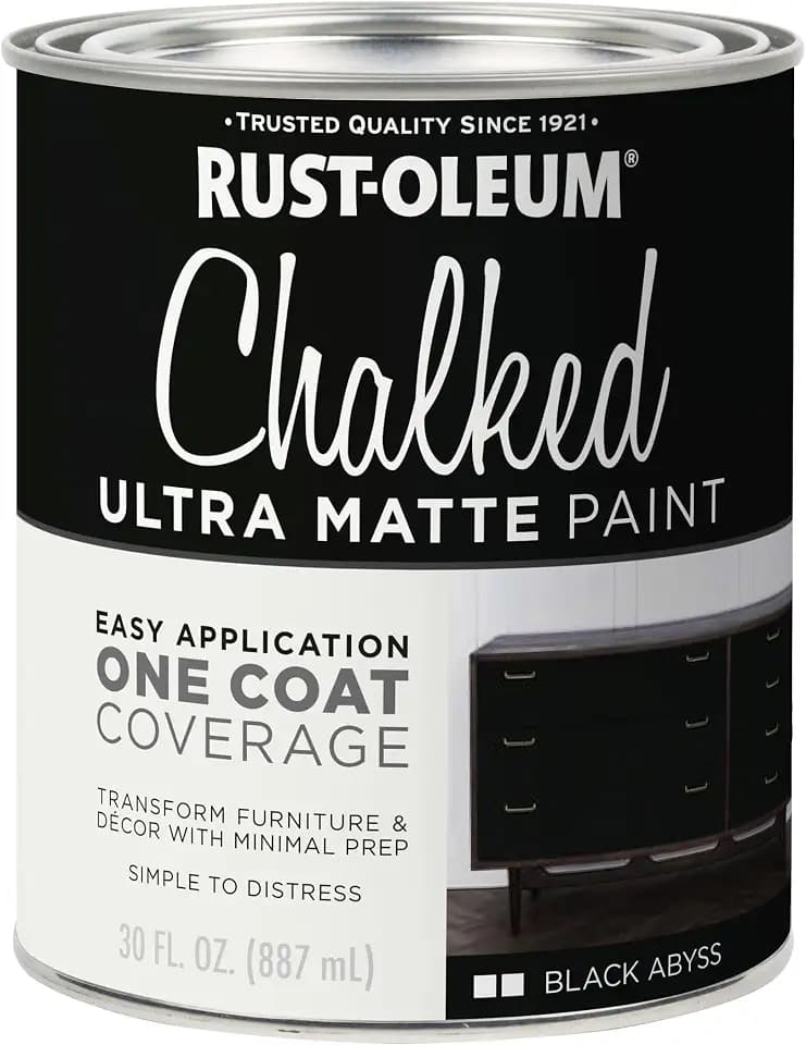Rust-Oleum Chalked All-in-One Ultra Matte Black Abyss Spray Paint