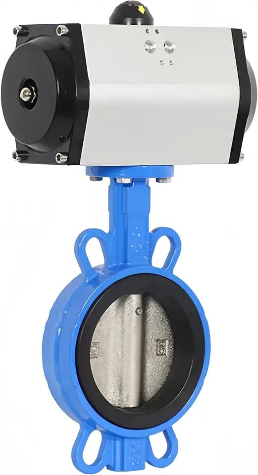 DN150mm 6 Inch Wafer Type Pneumatic Butterfly Valve