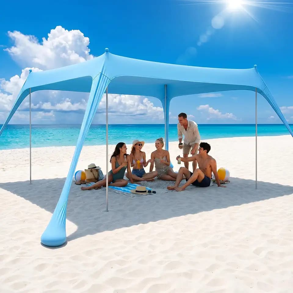 Sekey Aluminum Beach Shade Sun Shelter 10x10 FT Beach Canopy