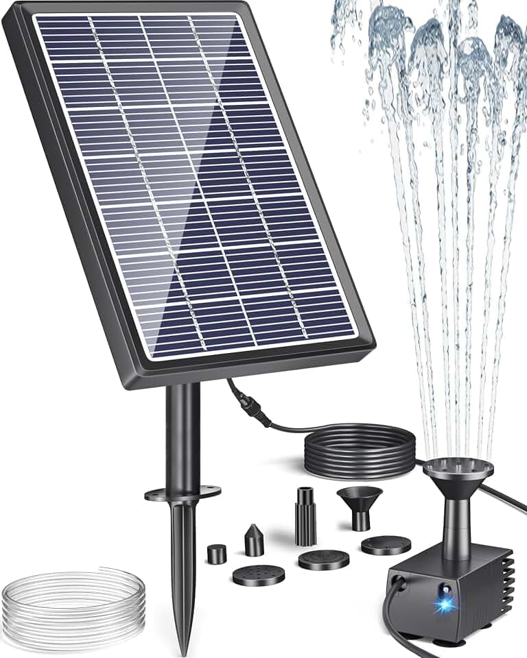 Biling 3,5W Solar Springbrunnen für Außen Gartenteiche bis 600L ohne Akku