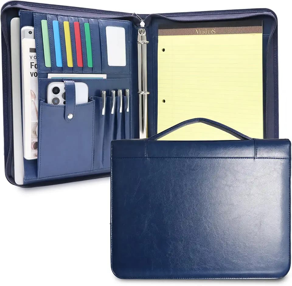 3-Ring Padfolio Organizer Binder, Portfolio with Handle