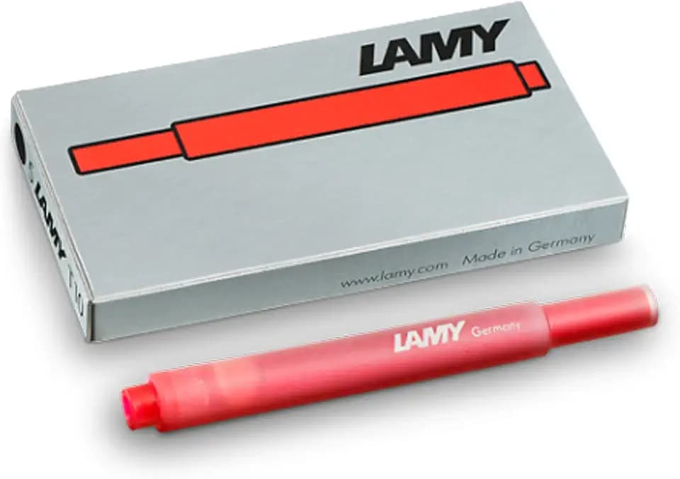 Lamy T10 Tintenpatronen, rot, 5 Packungen