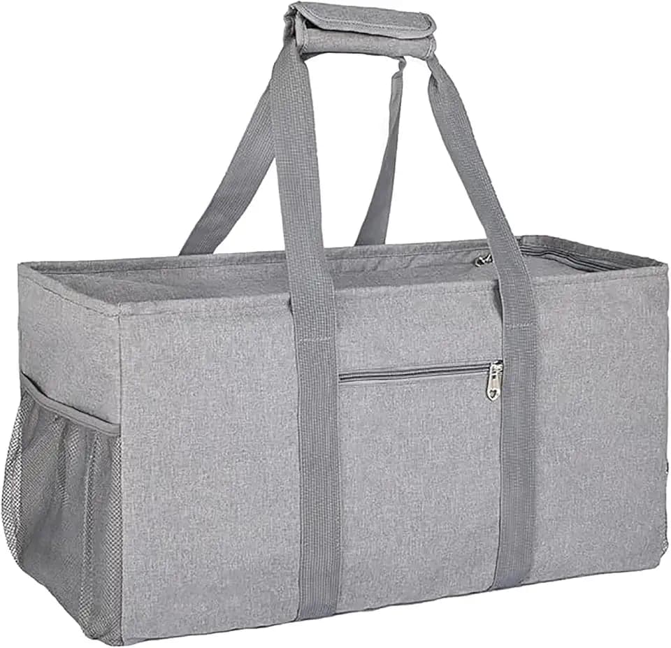 Extra Large Utility Tote Bag - Reusable Grocery Bags Foldable Heavy Duty