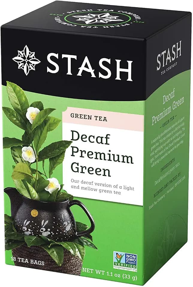 STASH Decaf Premium Green Tea, 108 Bags (6 Boxes of 18), Decaffeinated