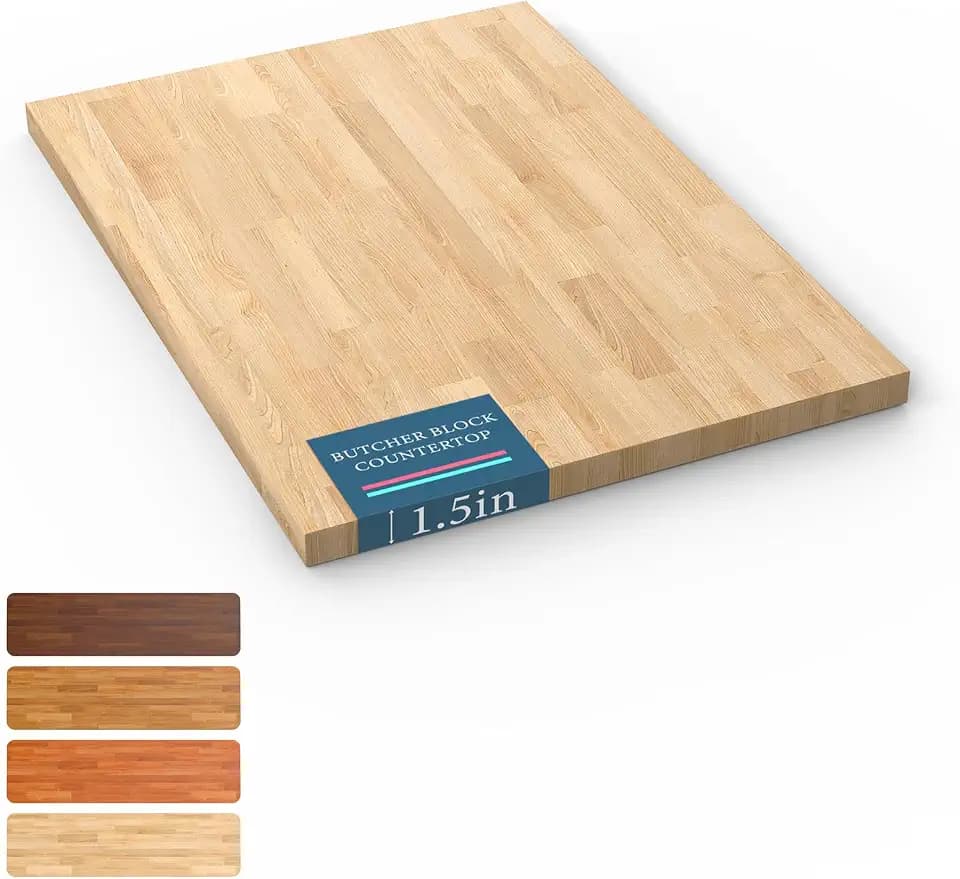 Unfinished Birch Butcher Block Countertop - 2.9ft L x 25" W