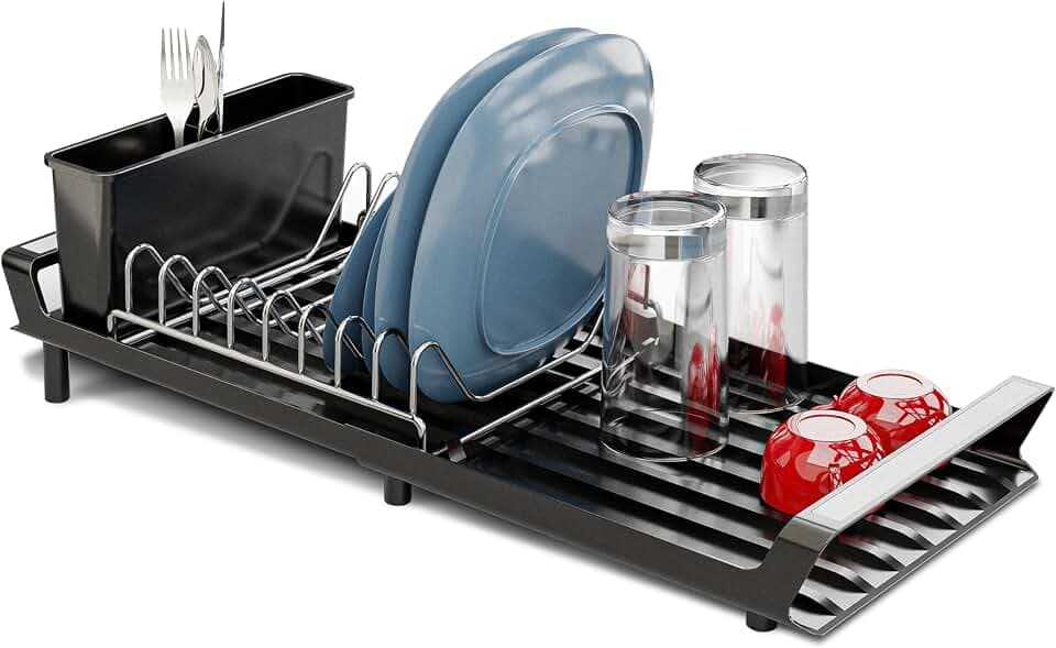 Home Zone Living Dish Drying Rack for Kitchen Counter