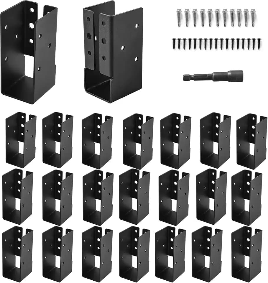 24 Pcs 2"x4" Concealed Joist Hangers for Outdoor