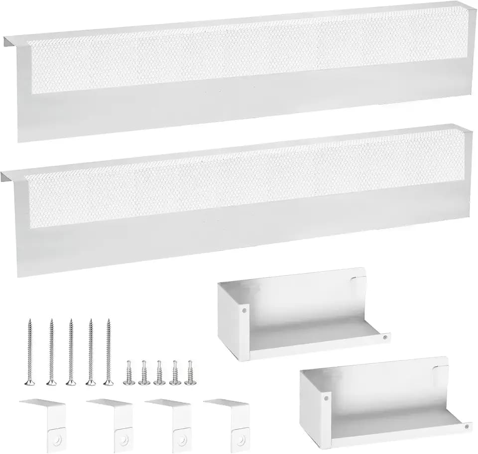 Baseboard Heater Cover, Adjustable Length from 3FT to 6FT, Including Left and Right End Covers, High Carbon Steel, Total Length of 6FT