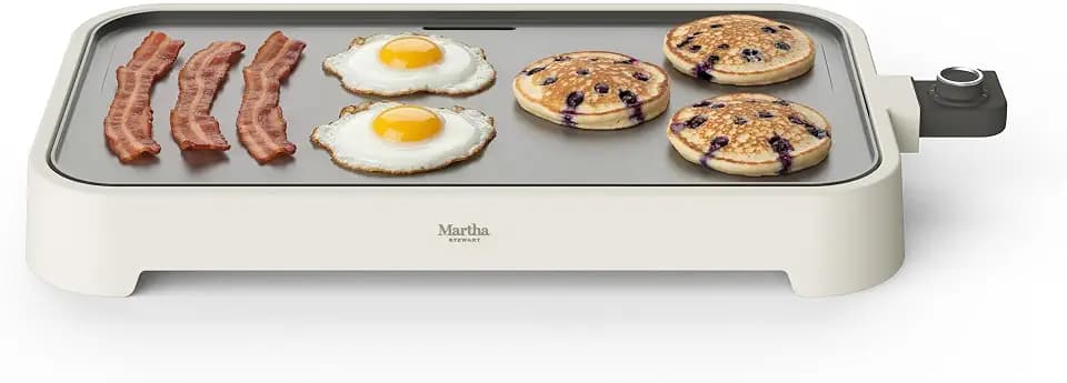 Martha Stewart 12"x 22" XL Electric Griddle, Ceramic Nonstick Flat Top