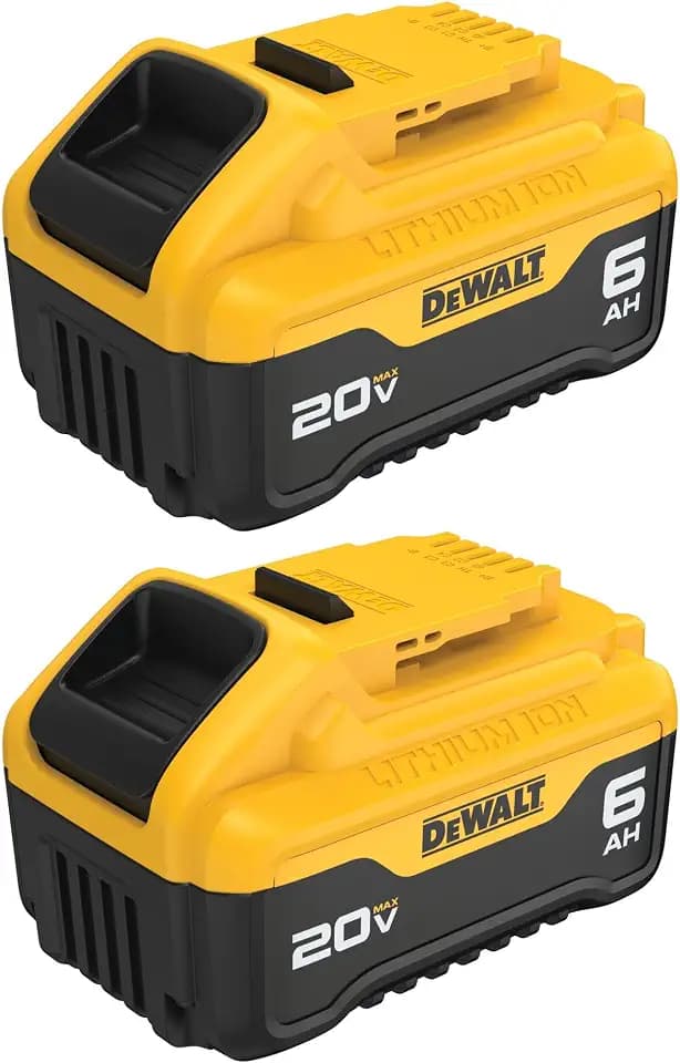 20V MAX Premium Lithium-Ion 6.0Ah Battery Pack (2 Pack)