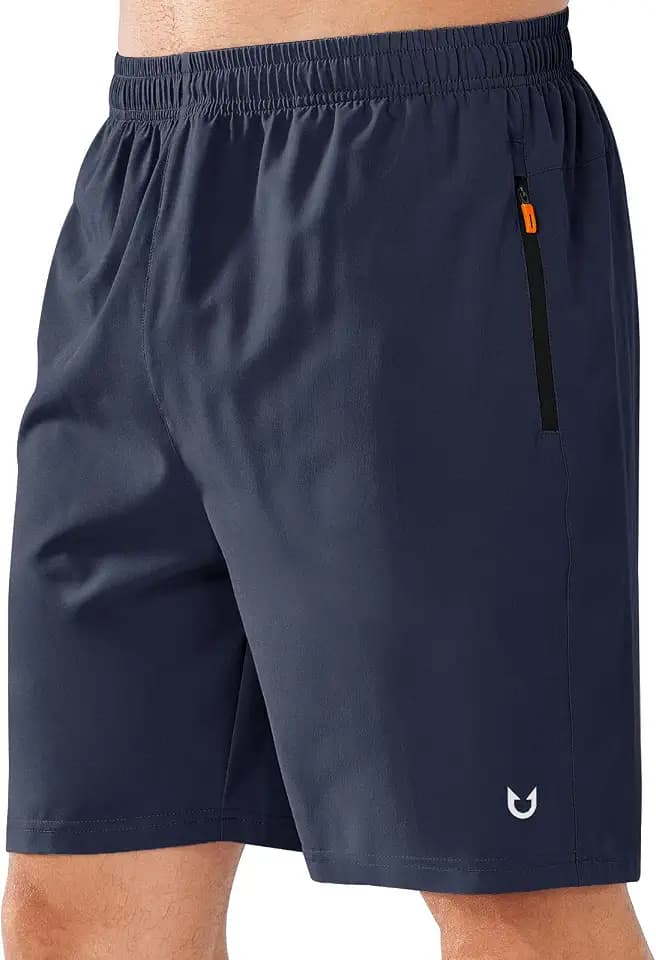 NORTHYARD Men's Athletic Running Shorts Quick Dry Lightweight Zip Pockets
