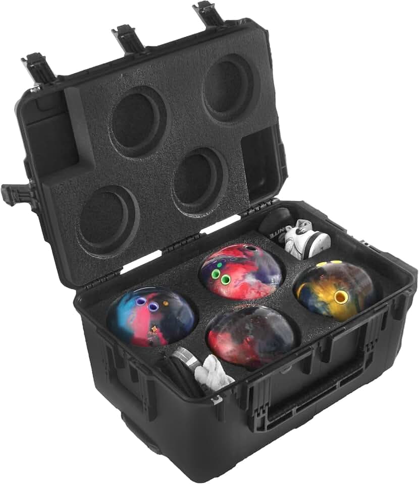 Case Club Heavy-Duty Waterproof Bowling Ball Cases, Wheels & Handle
