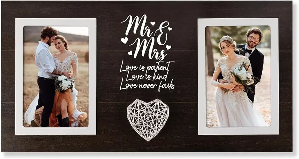 Personalized Wedding Gifts for Couples, Bridal Shower Gift Picture Frame
