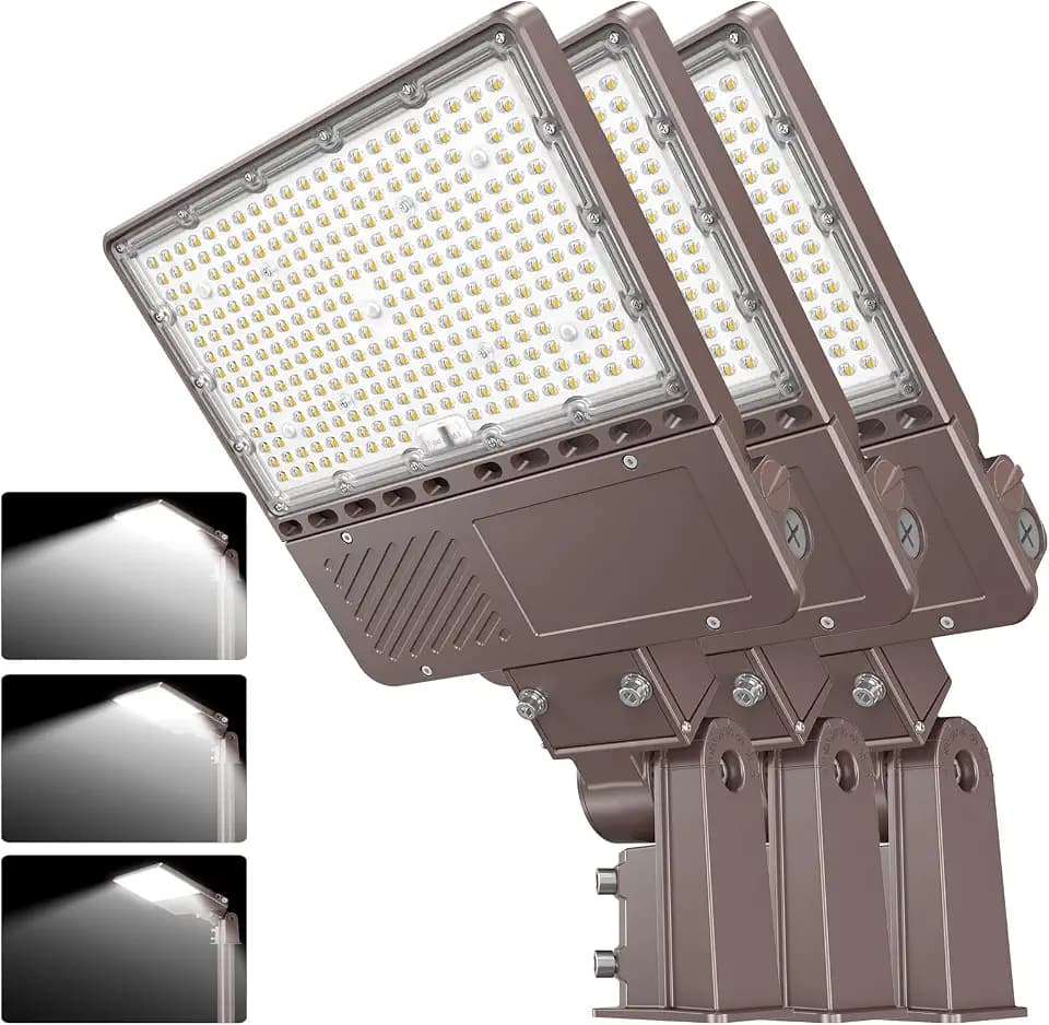 ADUB 3pack 200W LED Parking Light,30000LM ETL 5000K IP65 LED Shoebox Light