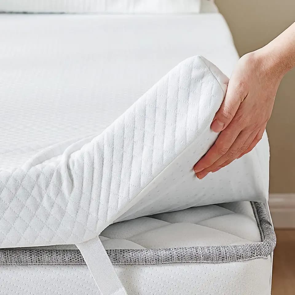 DUMOS 3 Inch Twin Memory Foam Mattress Topper with Cooling Gel