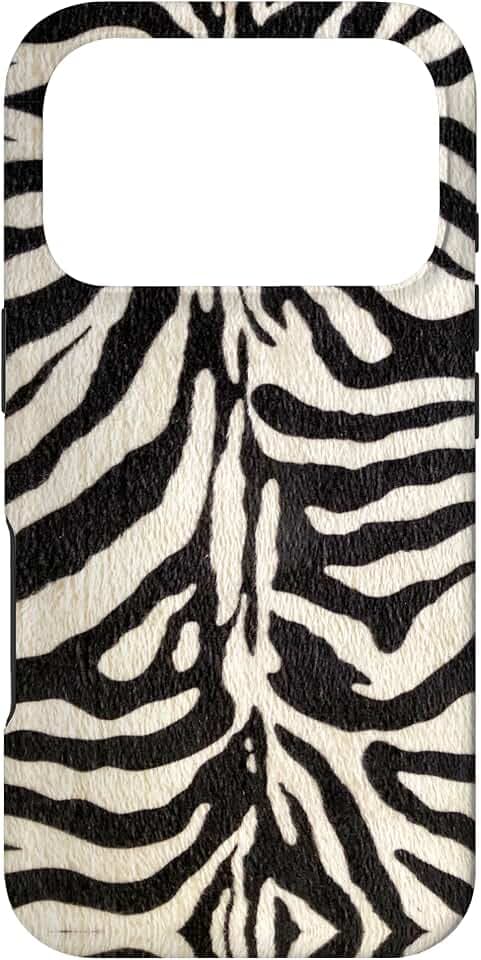 Hülle für iPhone 17 Pro Zebradruck Tierdruck Zebrastreifen Schwarz Weiß Zebra