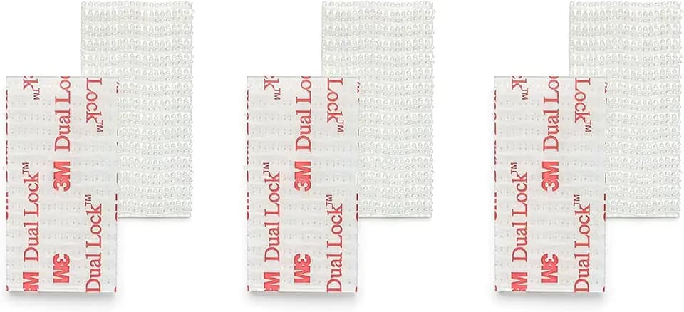 Dual Lock Reclosable Fastener Made of SJ3560 1"×2“ 6 PCS Heavy Duty Mounting Tape Reclosable Self Mating Interlocking Tape for Indoor Outdoor (6)
