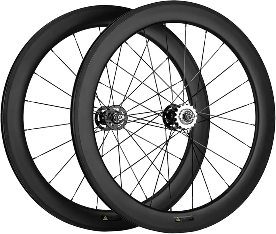 SUPERTEAM Fixed Gear Wheelset 700C Full Carbon Fiber 38/50/60/88MM