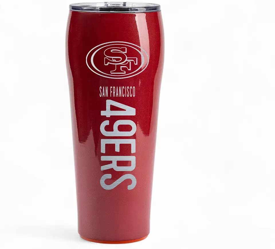 The Memory Company Officially Licensed 24oz Smart Grip Tumbler, San Francisco 49ers