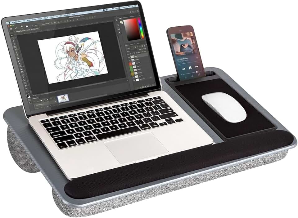 Cyberguys Comfort Lap Desk with Adjustable Cushion Fill up to 15.6 in