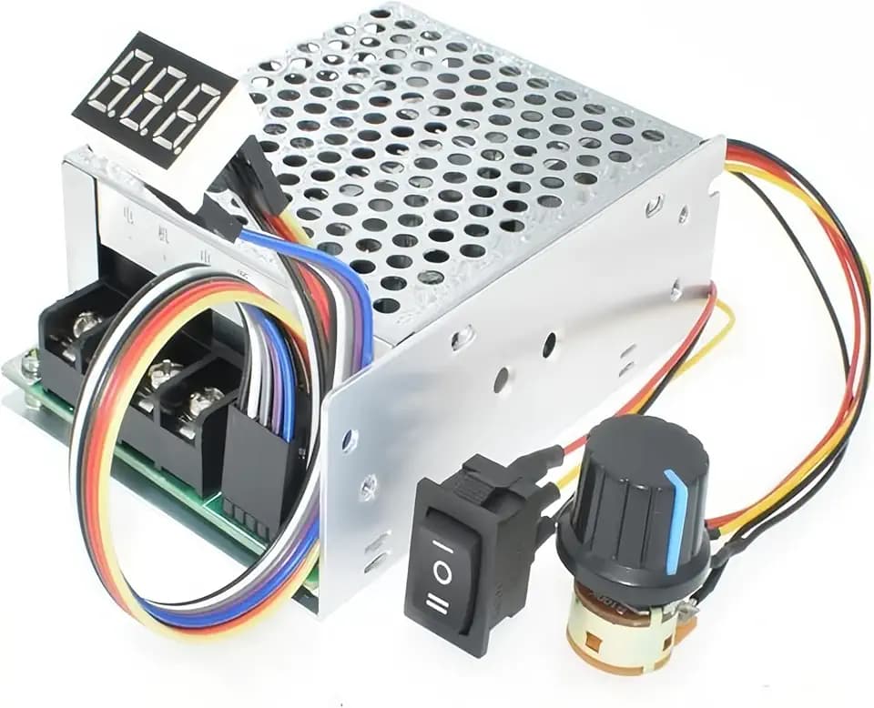 TKXEC 60A Adjustable Digital Display PWM DC Brushed Motor Speed Controller