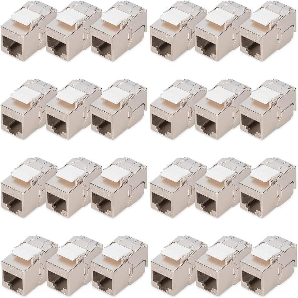 DIGITUS Keystone-Modul Cat 6A – 24 Stück – Geschirmt – Kompaktgehäuse