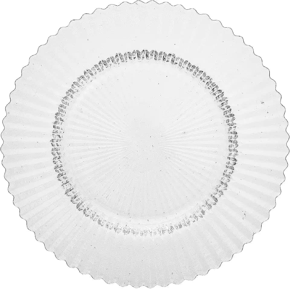 Fortessa Archie Glass Salad/Dessert Plate, 8.5 Inch, Clear
