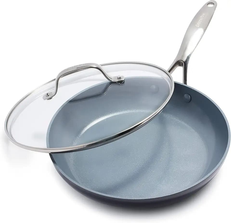 GreenPan Valencia Pro 10" Ceramic Nonstick Frying Pan with Lid