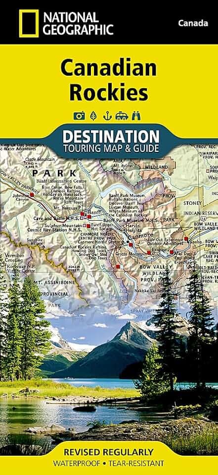 Canadian Rockies Map (National Geographic Destination Map)