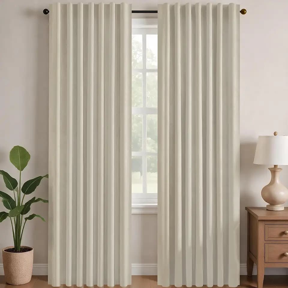 Deconovo Blackout Curtains for Bedroom, Living Room 95 Inch Long 2 Panels