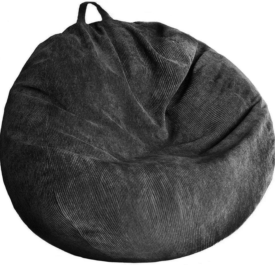 Stuffed Animal Storage Bean Bag Chair Cover (No Filler) Washable