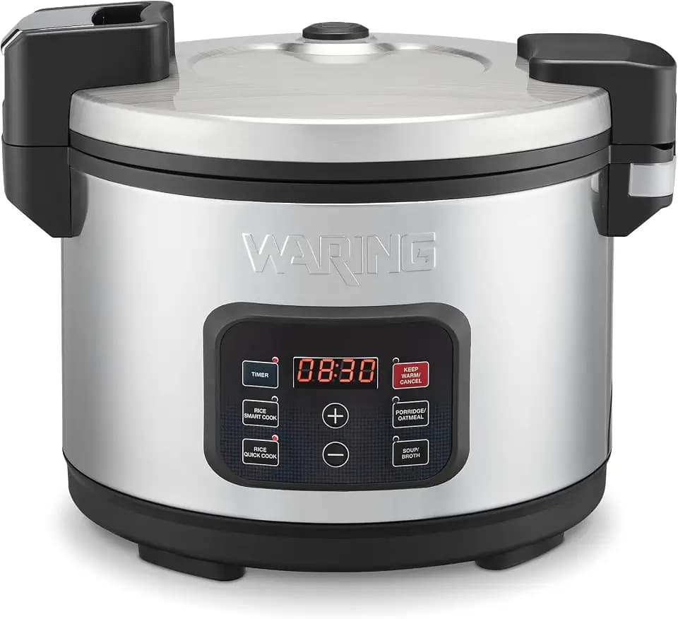 Waring Rice Cooker with 40-Cup Cooked (20-Cup Raw) Capacity