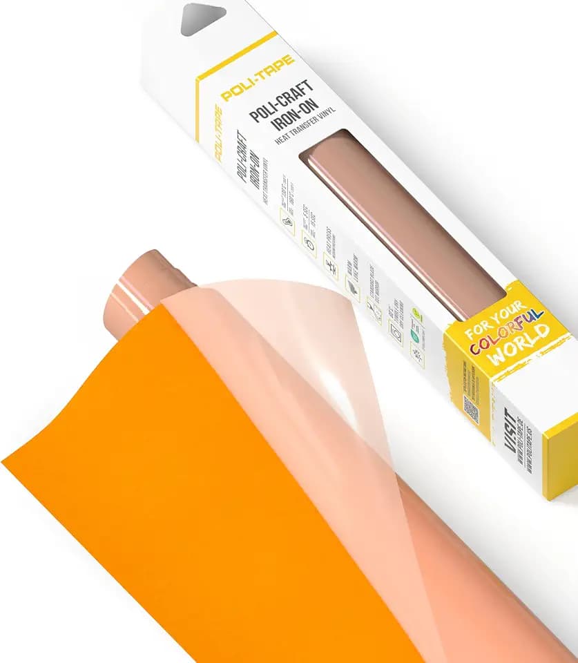 TUBITHERM® Flock - Flock Heat Transfer Vinyl - 12 in x 36 in Iron-On Foil with Velvet Surface - Easy to Cut & Weed for DIY Shirts - Yellow