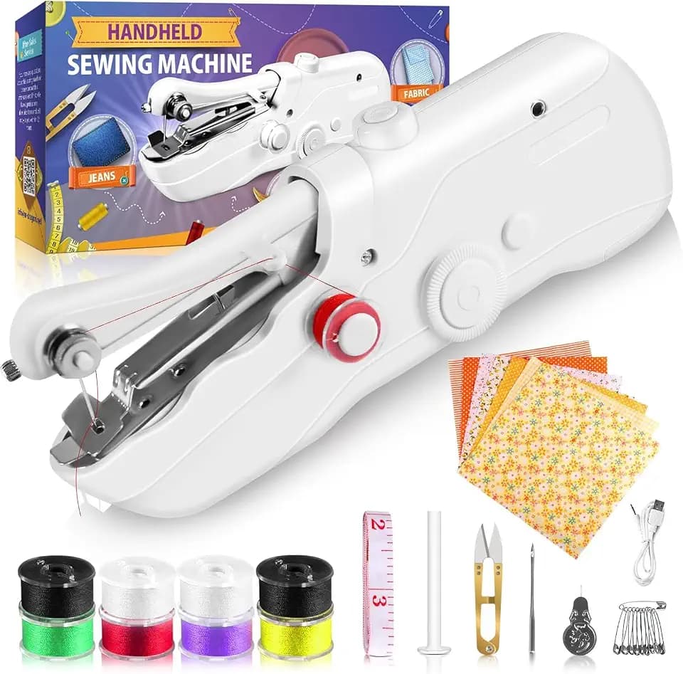 Sewing Machine, Electric Sewing Machine for Clothes Mending, Quick Stitch Sewing Tool for Beginners and Adults